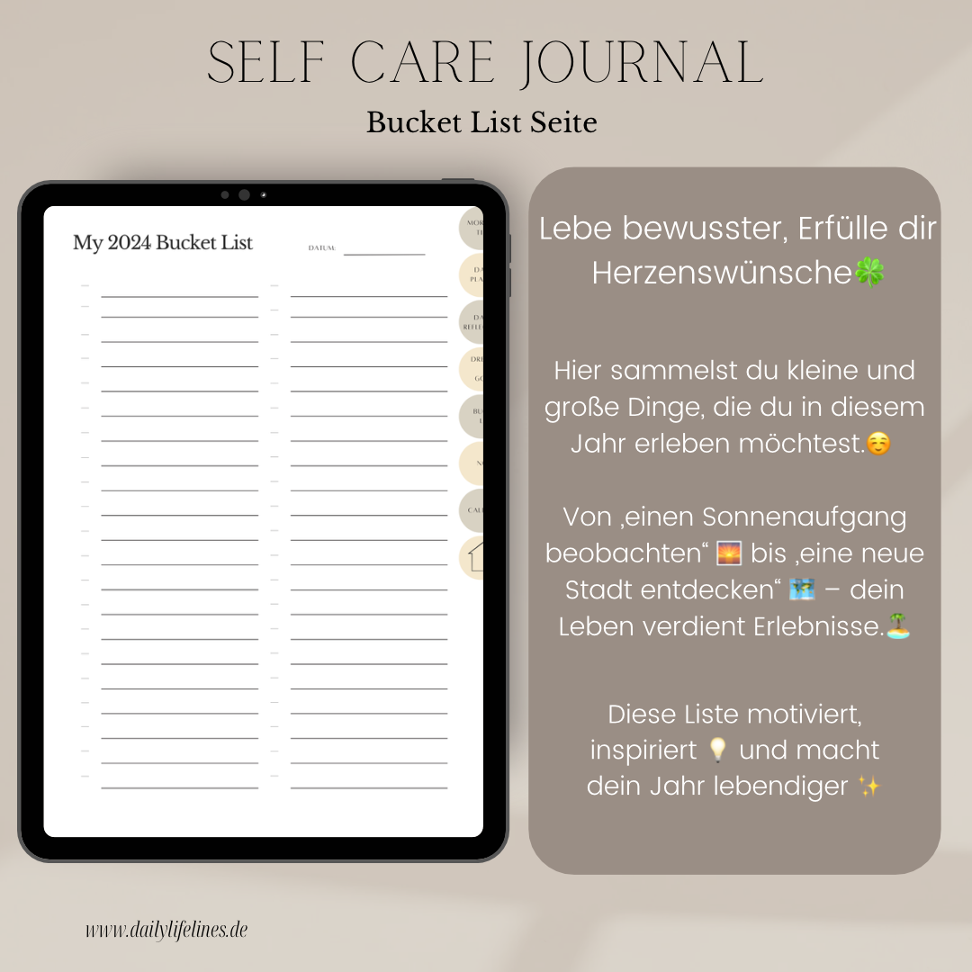 Self Care Journal