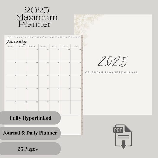 Maximum Planner 2025: Dein ultimativer Planer für Produktivität, Organisation und Erfolg